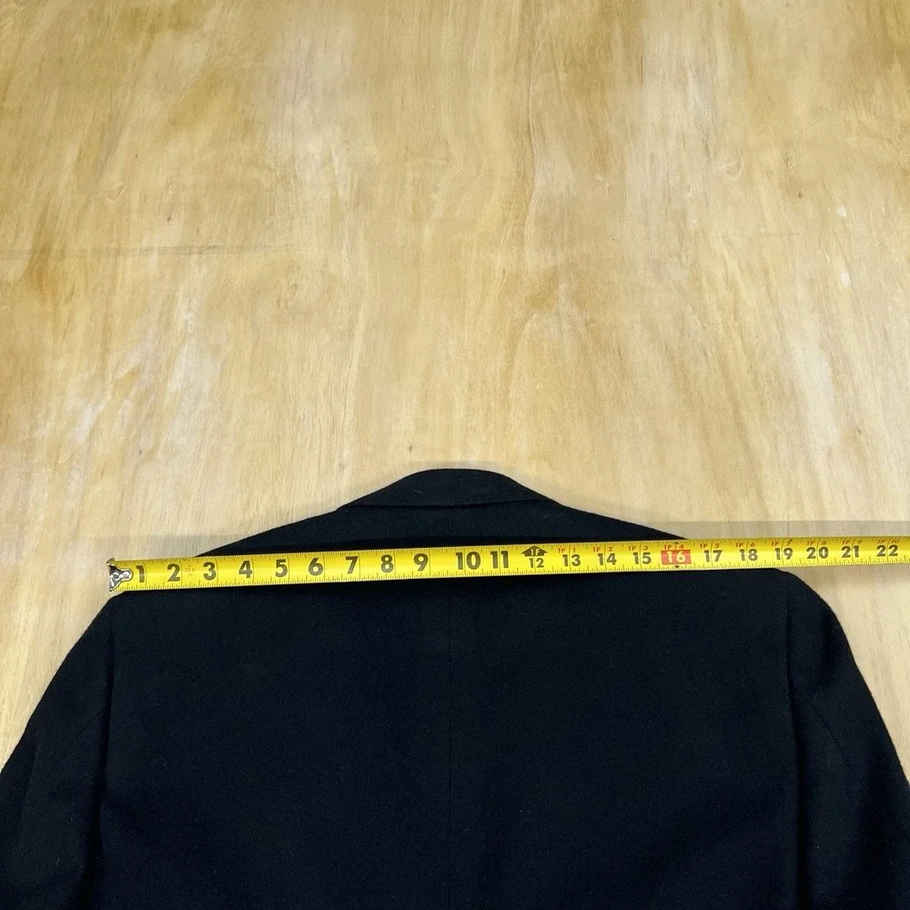 Vintage Brooks Brothers Camel Hair Blazer Jacket Sport Coat Mens 42R Black